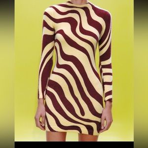 Zara Jacquard knit dress size small